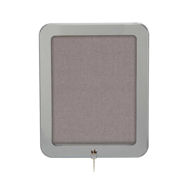 Outdoor Enclosed Combo Board, 72"x36", Satin Frame/Green & Burgundy